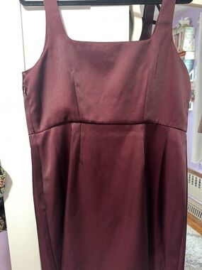 Square Neck Wine Red Dress - A New Day